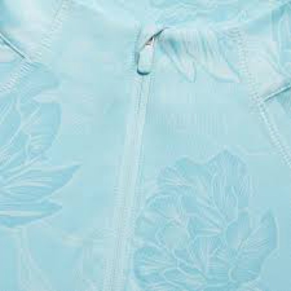 New G/FORE PRINTED RUCHED QUARTER ZIP LADIES LIGHT GOLF MID LAYER - Picture 5 of 10